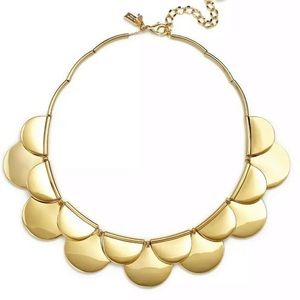 Kate Spade sweetheart scallops necklace in gold